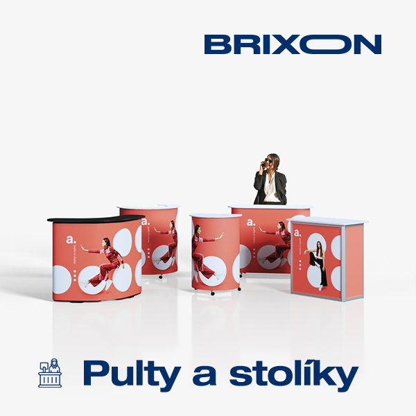 Reklamné pulty a prezentačné stolíky Brixon